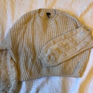 Knitted Cropped Sweater